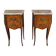 Pair of bedside tables in rosewood marquetry, Louis XV style – 2nd half of the 20th century