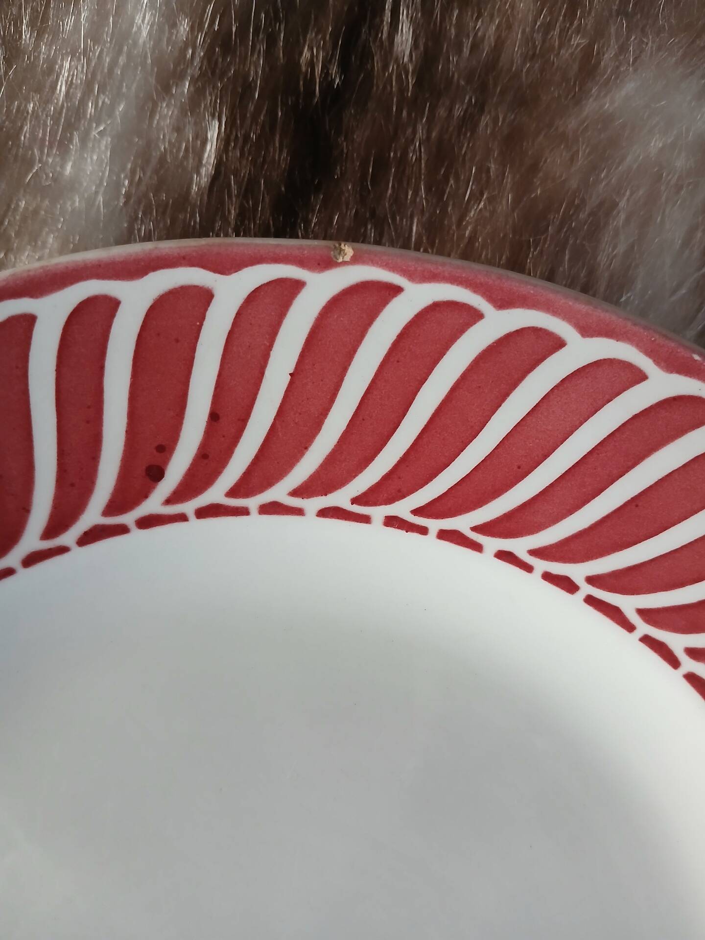 3 antique flat plates from Digoin and Sarreguemines