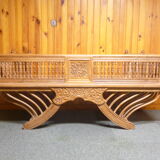 Indonesian teak 3-seater sofa / bench