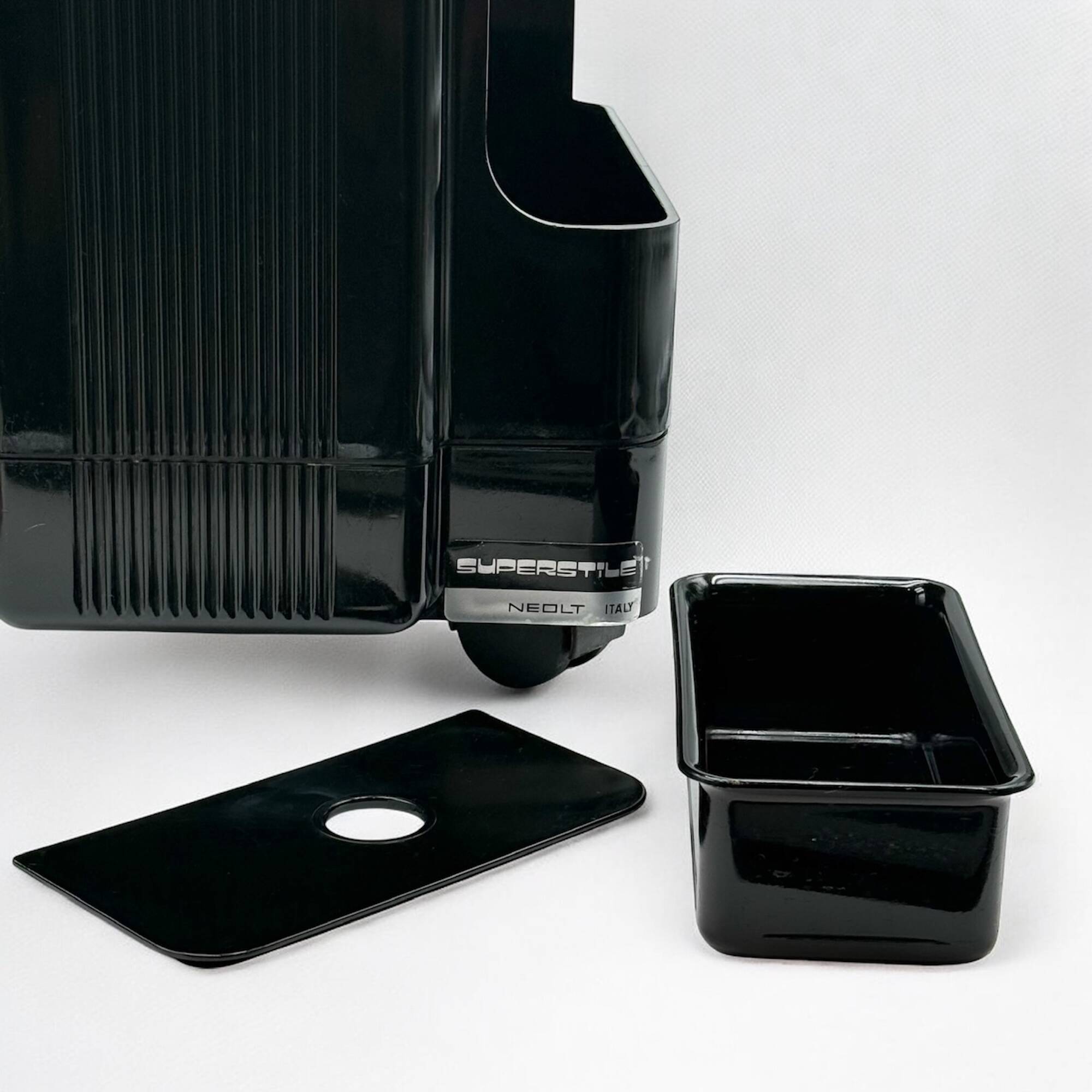 70s Organiser Trolley 'Superstile' Neolt in Glossy Black