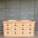 Furniture with 2 basins in raw wood