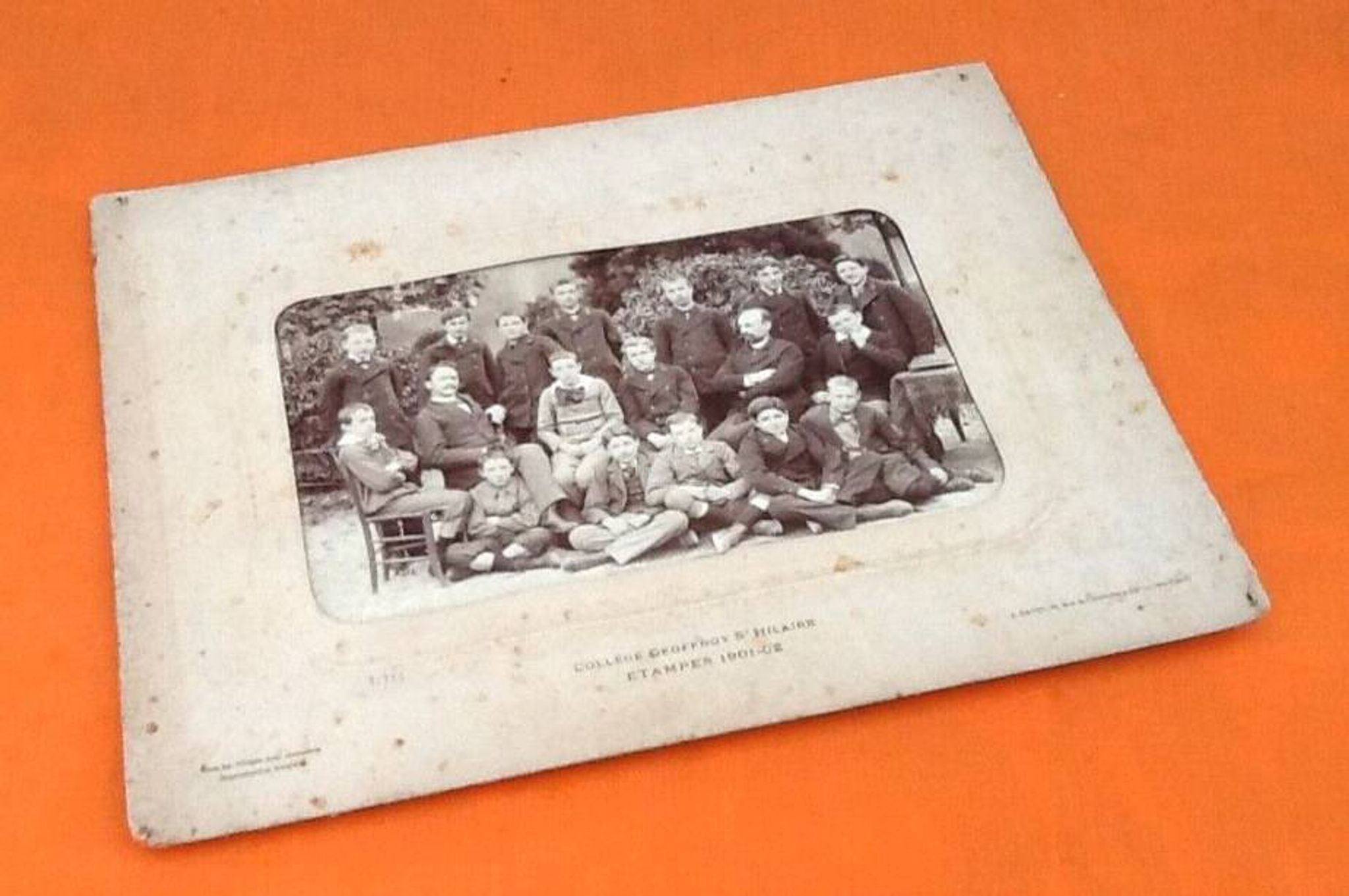Photographer Jules David (Levallois-Perret) 1901-02 Etampes Collège Geoffroy Saint-Hilaire