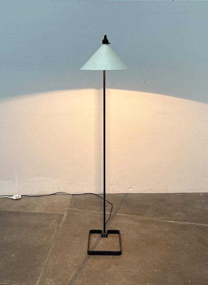 Modern minimalist Danish floor lamp from the mid-century, 1960s.