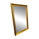 Vintage wall mirror "gold" in cut glass