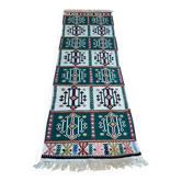 Tapis coureur kilim fait main au design traditionnel