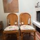 Set of 4 rattan chairs