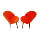 Paire de chaises 70's "moumoute"