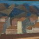 Swedish Oil on Canvas "Urban Landscape" by Johan Lundgren, Framed