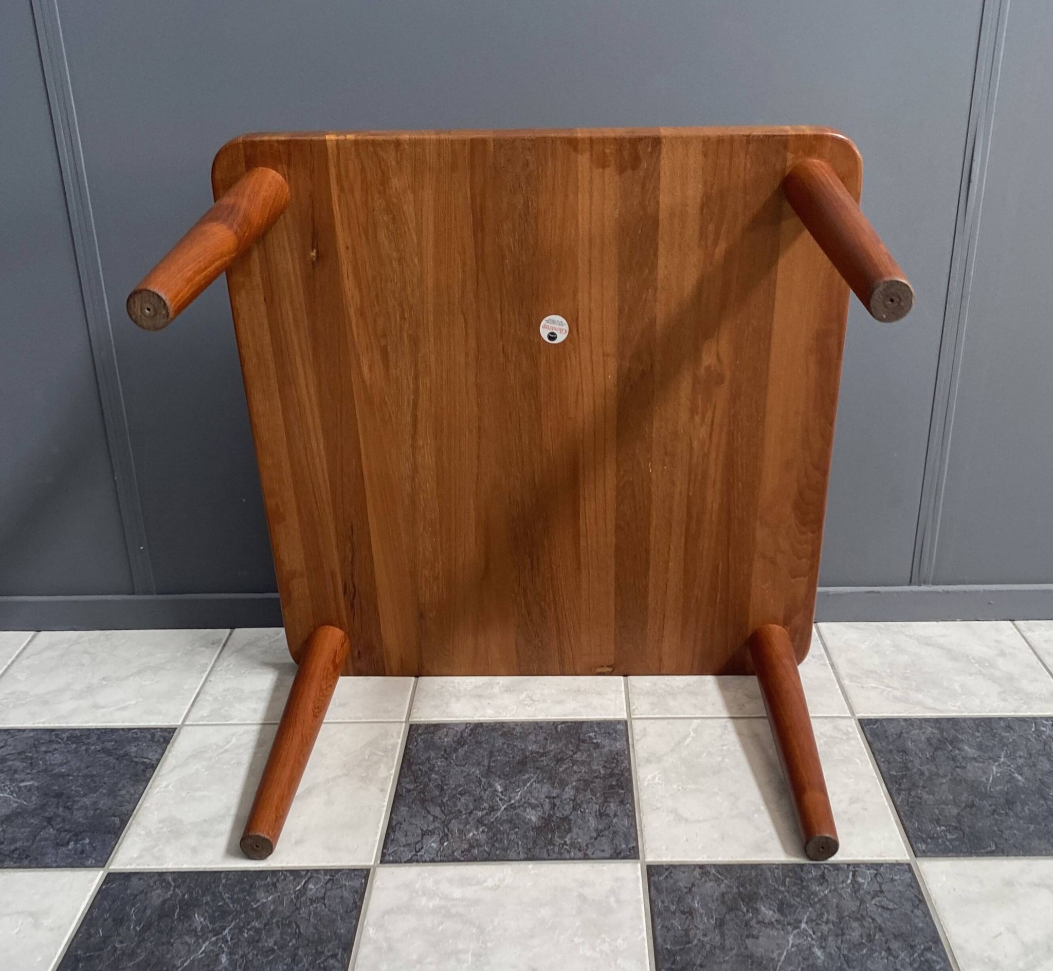 Square Glostup Denmark teak table 1970s