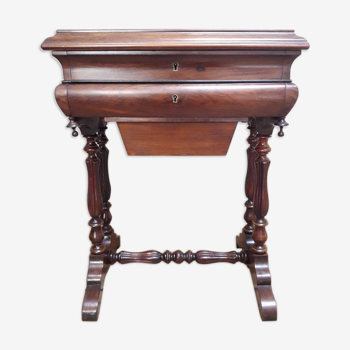 19th century work table in rosewood