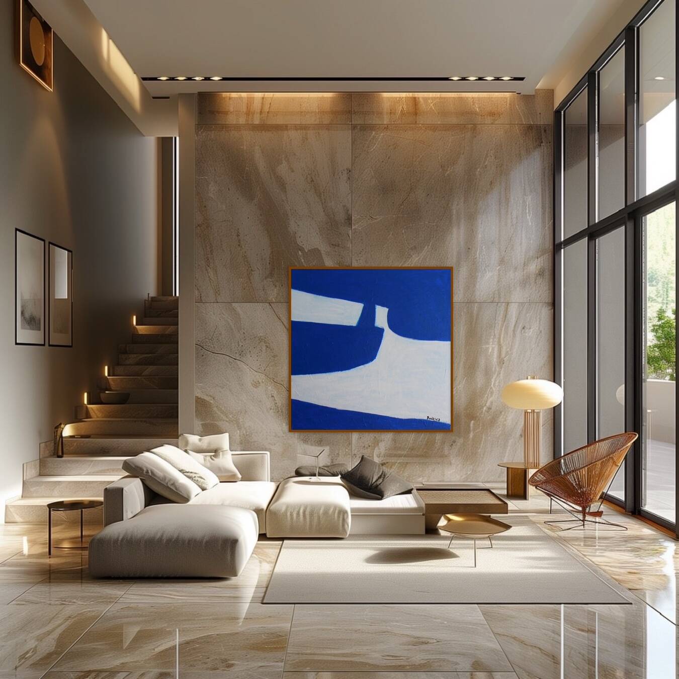 Contemporary art on canvas 80x80cm