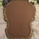 Miroir doré de style Louis XVI 95 x 65cm