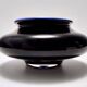 Iridescent Black and Azure Cased Glass Vase, Italy