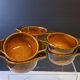 Set of 6 ear bowls in stoneware in very good condition.