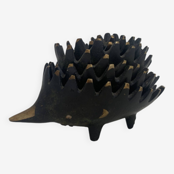 Vintage 1950 hedgehog ashtrays by Walter Bosse for Hertha Baller