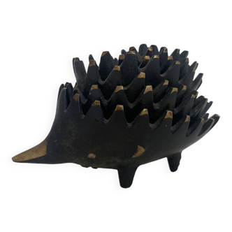 Vintage 1950 hedgehog ashtrays by Walter Bosse for Hertha Baller