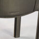 Carlo Bartoli black leather dining chair for Matteo Grassi set/4