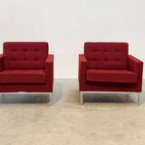 Set of two Florence Knoll lounge chairs