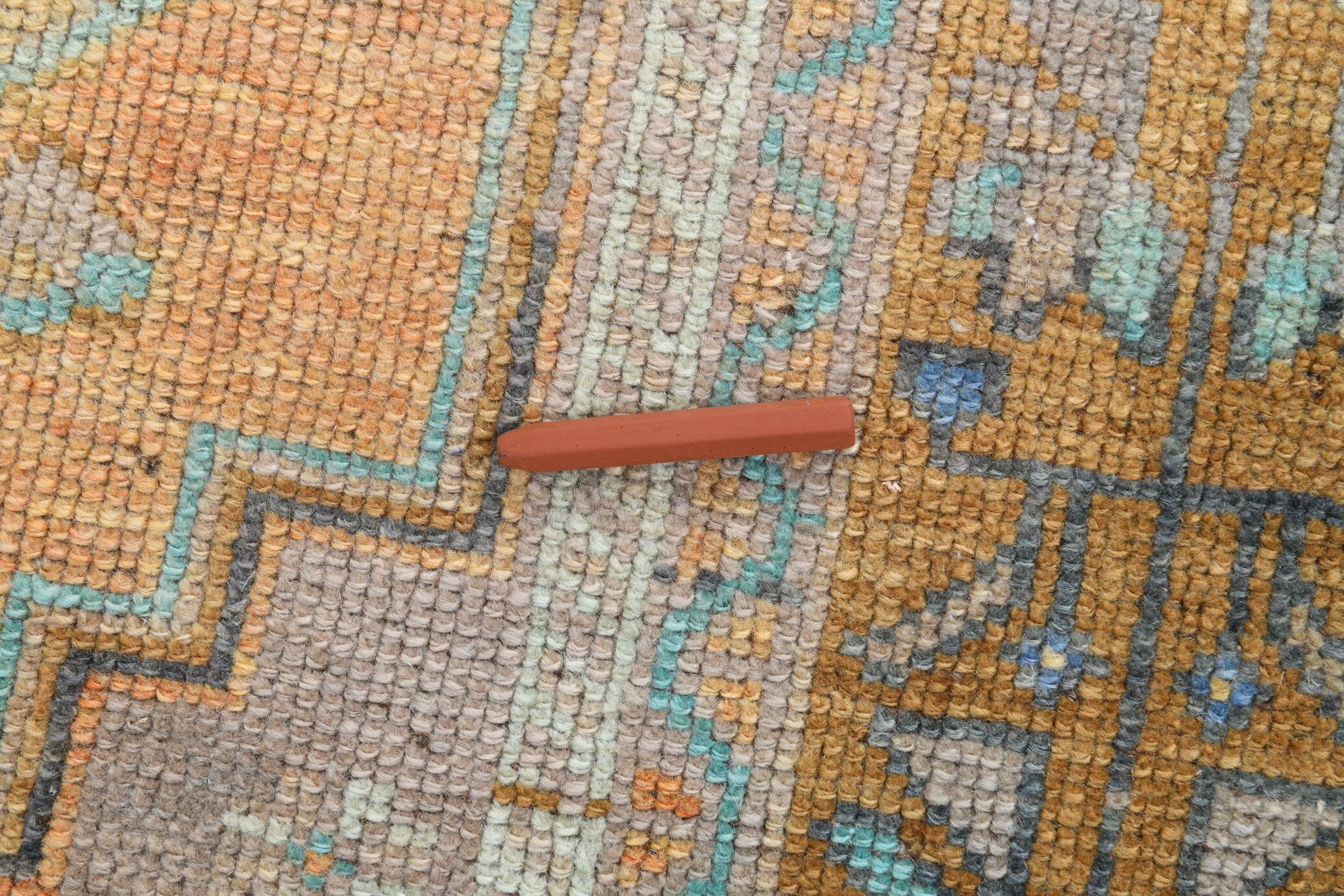 4x7 Turkish Muted Peach Retro Vintage Persian Rug, 133x213Cm