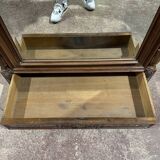 Walnut mirrored cabinet