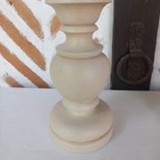 Pair of off-white patinated lamp bases