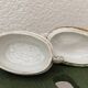 Bonbonnière en porcelaine, combat de coqs