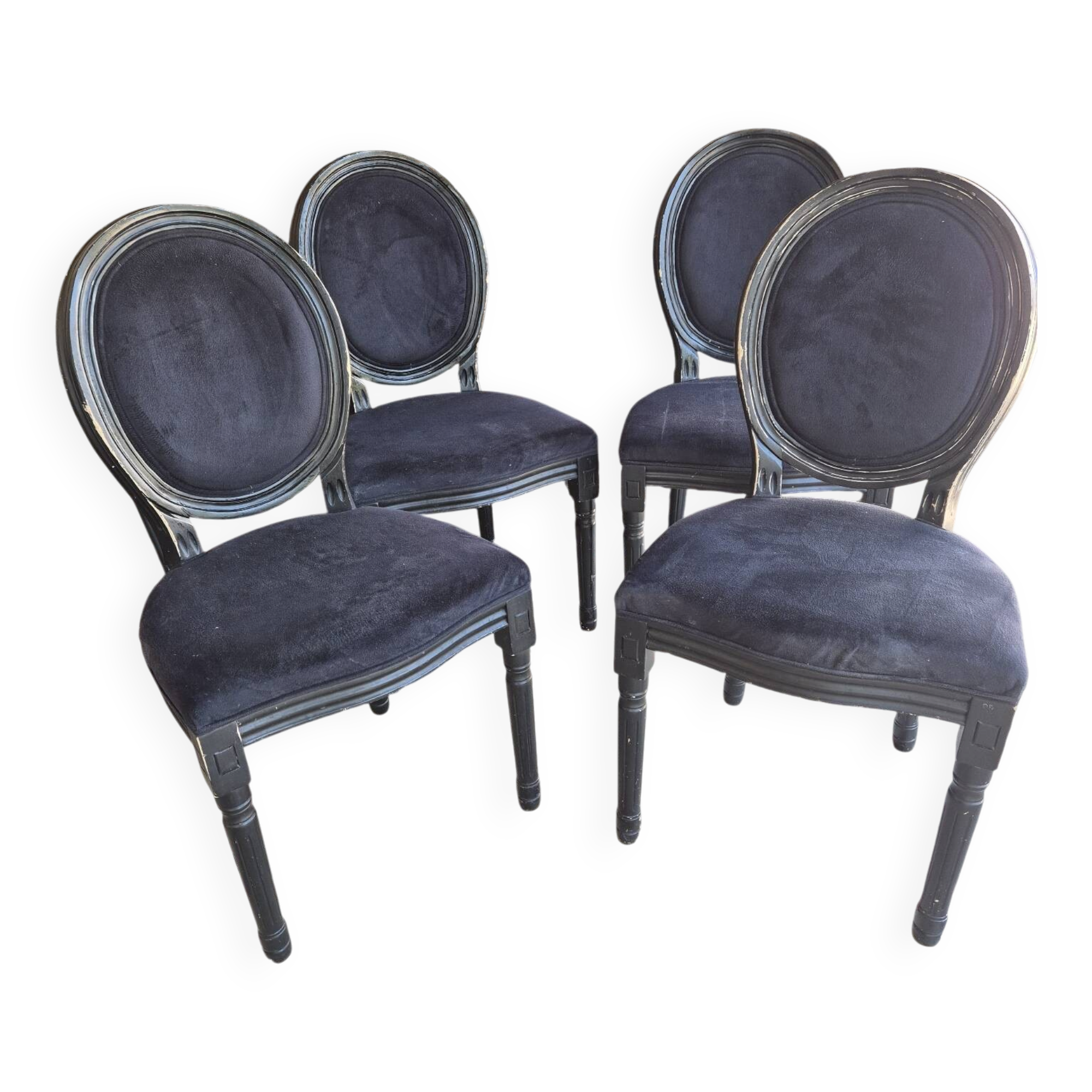 Louis XVI style medallion chairs