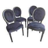 Chaises médaillon style Louis XVI