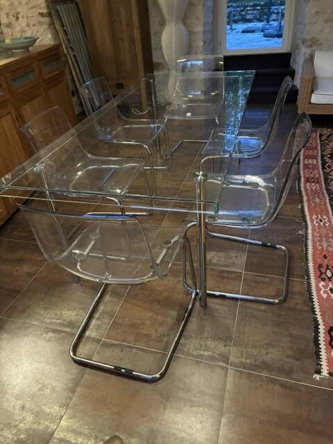 Table transparente