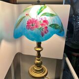 Glass lamp signed Kaelle