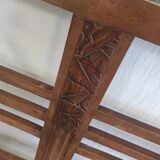 Coat racks, solid wood locker room