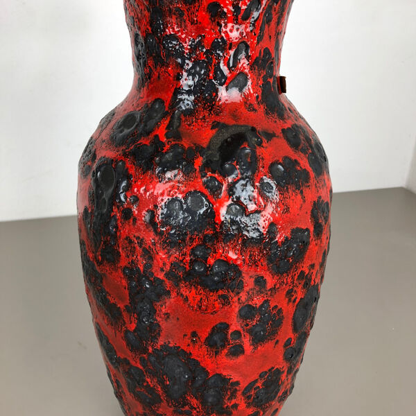 Vase Scheurich WGP fat lava multi-color 239-41 années 1970