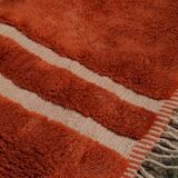 Moroccan Berber rug Mrirt orange terracotta