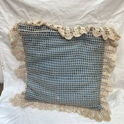 Vintage crochet cushion, from 1970