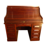 Old American office in mahogany cylinder