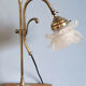 Brass table lamp and glass paste