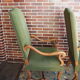 A pair of Louis XIII-style sheep bones armchairs
