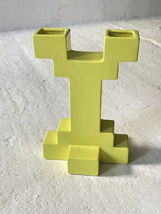 Memphis style ceramic vase Atzeco by Florio Keramia 1990s