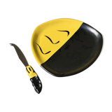 Ceramic cheese plate 1960