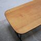 Table pliante vintage en bois et métal