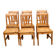 6 Scandinavian solid wood dining chairs