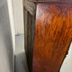 Biedermeier vintage oak and mahogany secretary desk, well-made, 1860.