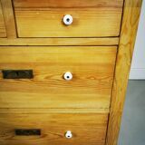Victorian Antique Marble Top Pine Wash Stand Cupboard, Chest Of Drawers, Sink