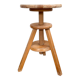 Watchmaker's stool in patinated antique wood