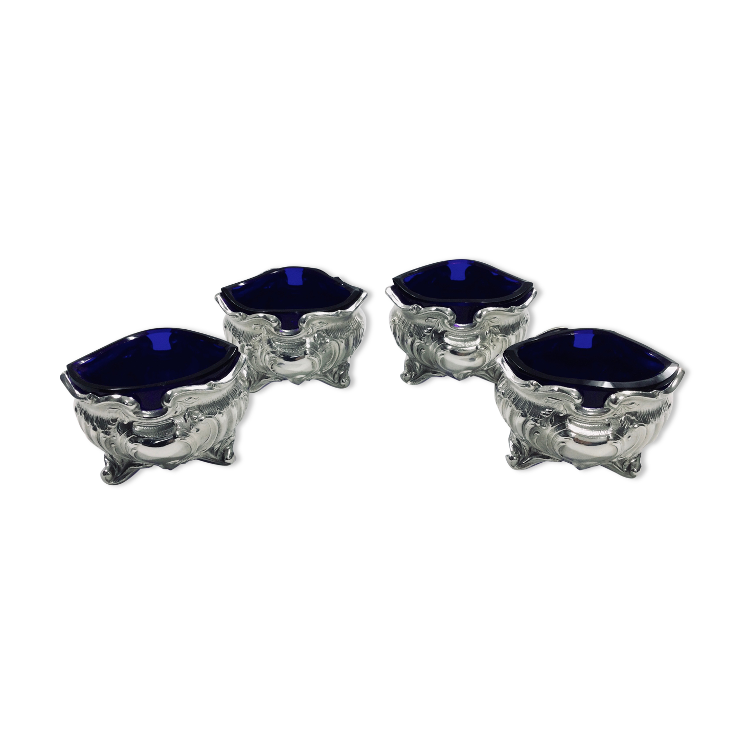 Baccarat And Armand Fresnais - Set Of 4 Salerons