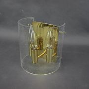 1970s Brass and Bubble Glass Wall Lamp, Germany