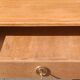 Solid wood coffee table with drawer and original key.