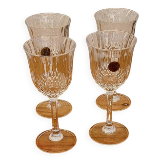 Lot de 4 verres à pied Capri crystal modèle Concerto