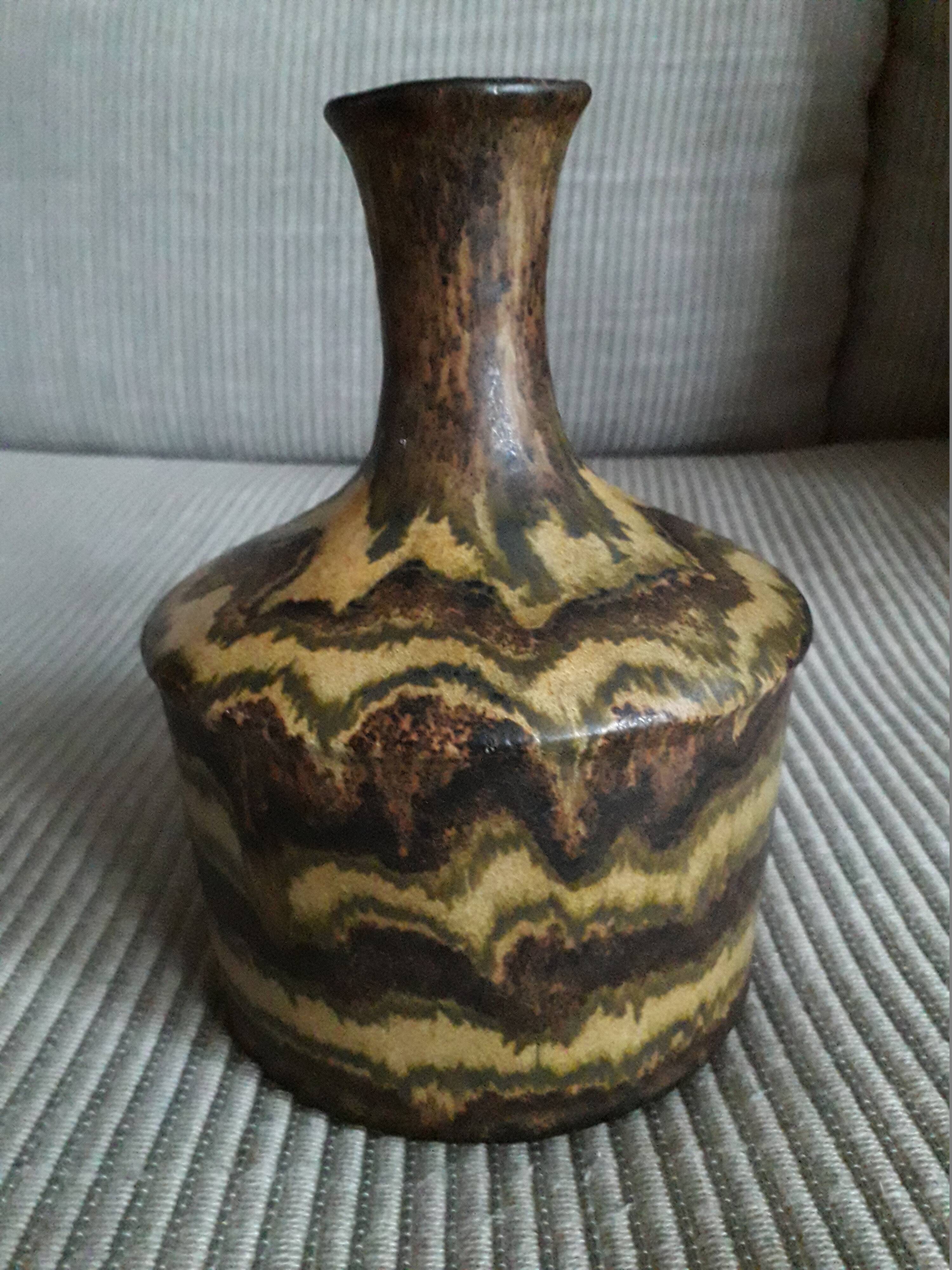Vintage Portuguese ceramic vase signed