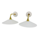 Opaline wall lights